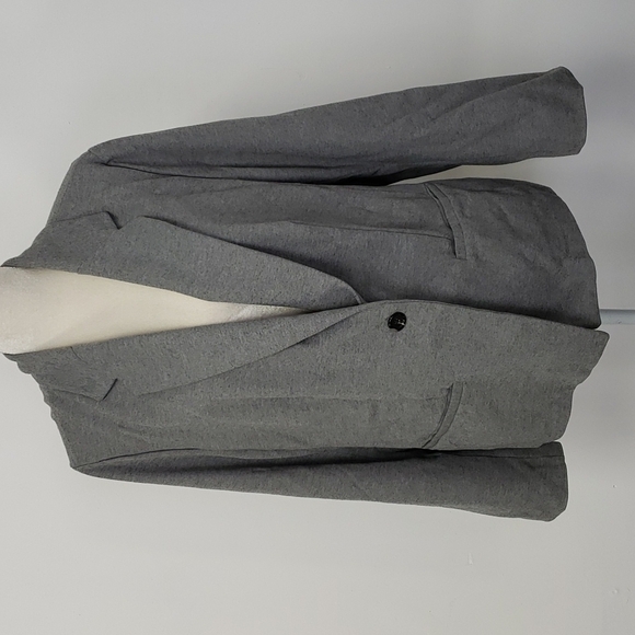 Lane Bryant Grey Tailored Spandex Stretch Blazer sz 26 EUC - Picture 1 of 10